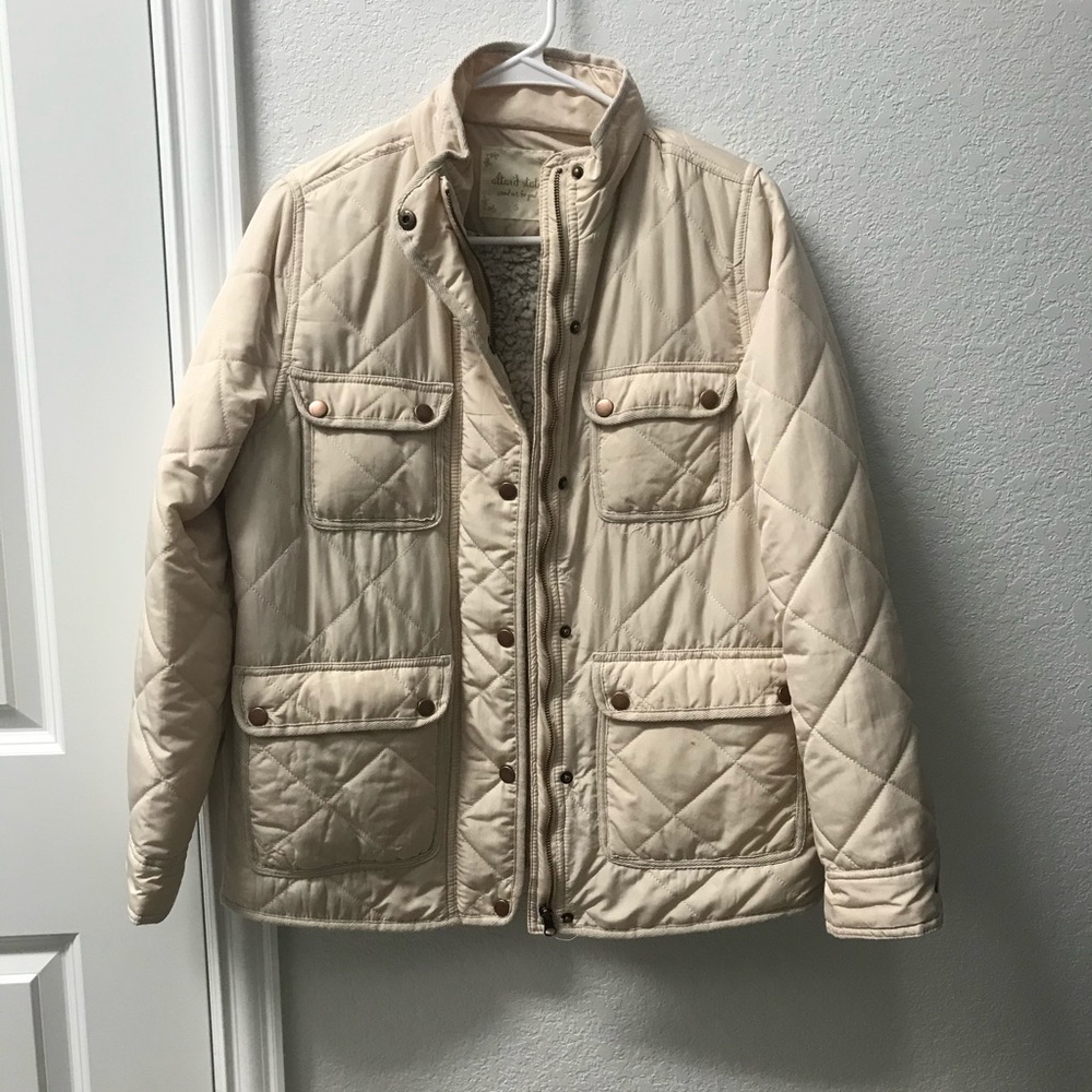 Blush puffer jacket